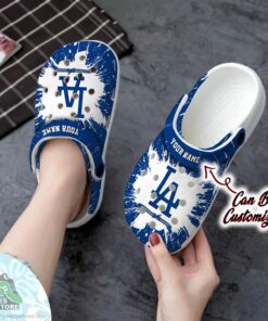 personalized los angeles dodgers team baseball crocs shoes 2 hjn5qc