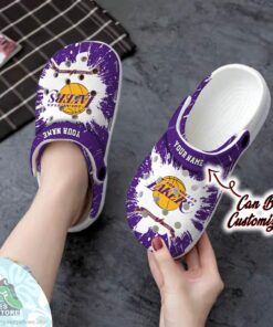 personalized los angeles lakers team basketball crocs shoes 2 uzw7dz
