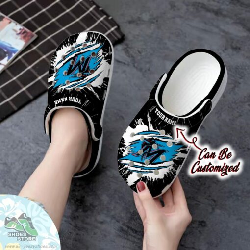 Personalized Miami Marlins Ripped Claw Clog Shoes, Baseball Crocs  Shoes