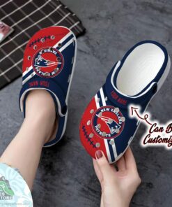personalized new england patriots football team rugby football custom crocs shoes 2 uwdi5k