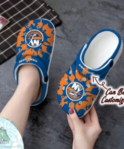 personalized new york islanders color splash hockey crocs shoes 2 cbmusx
