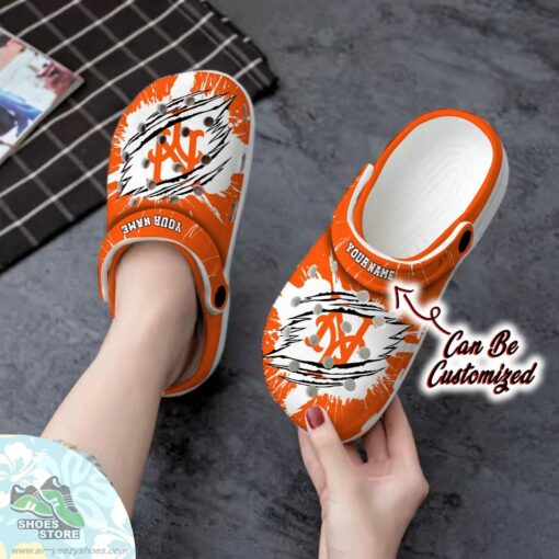 Personalized New York Mets Ripped Claw Clog Shoes, Baseball Crocs  Shoes