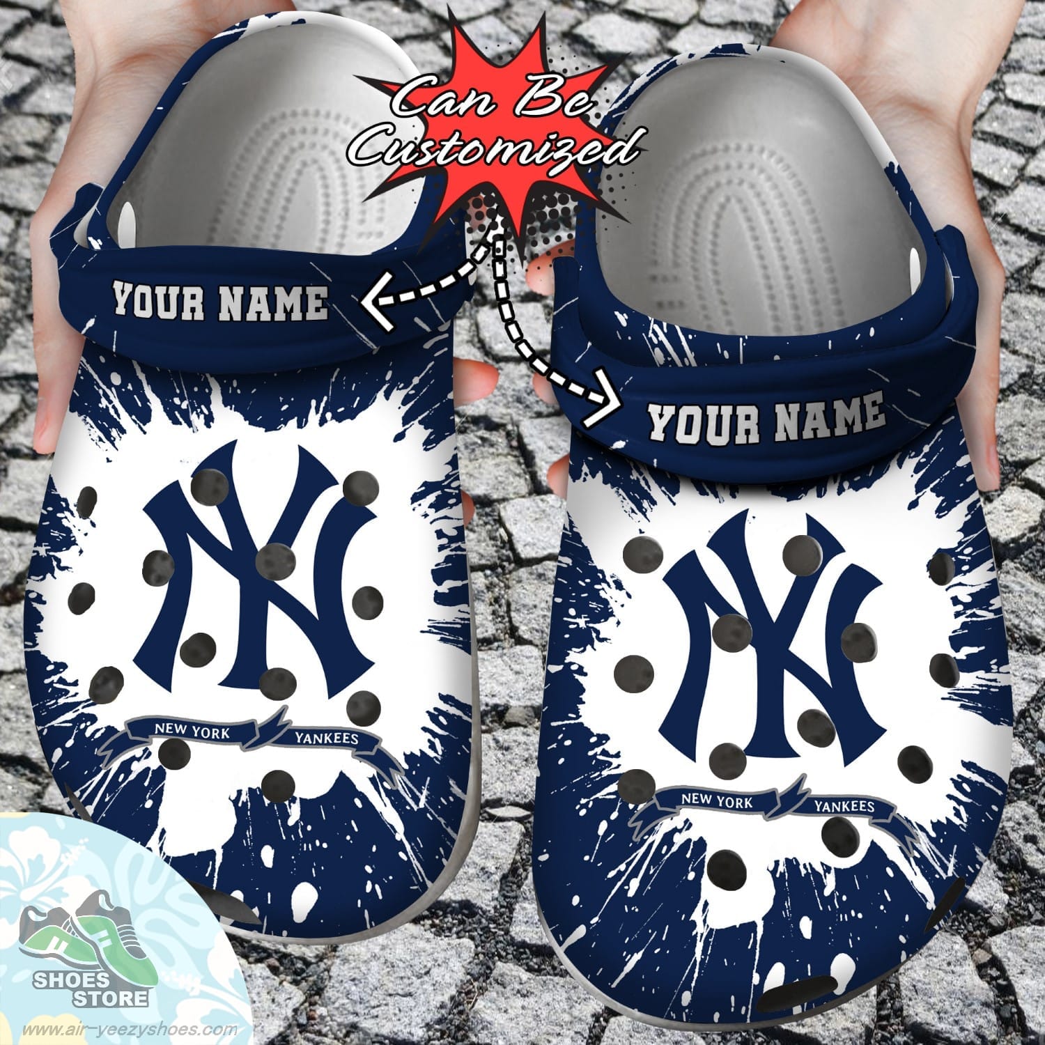 Personalized New York Yankees Team Clog Shoes Baseball Crocs  Shoes