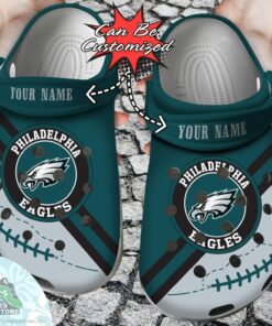 personalized philadelphia eagles football team rugby football custom crocs shoes 1 bd4y1b