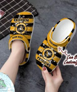 personalized pittsburgh penguins spoon graphics watercolour hockey crocs shoes 2 nyer0x