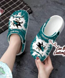 personalized san jose sharks team hockey crocs shoes 2 qeg0ol