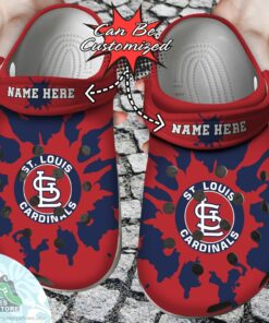 personalized st. louis cardinals color splash baseball crocs shoes 1 wnjsnc