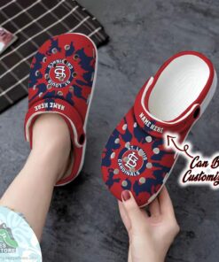 personalized st. louis cardinals color splash baseball crocs shoes 2 nya0vg