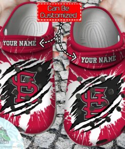 personalized st. louis cardinals ripped claw baseball crocs shoes 1 dzt9zr