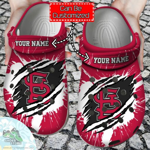 Personalized St. Louis Cardinals Ripped Claw Clog Shoes, Baseball Crocs  Shoes