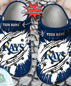 personalized tampa bay rays ripped claw baseball crocs shoes 1 epoest