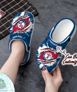 personalized texas rangers ripped claw baseball crocs shoes 2 hcltos