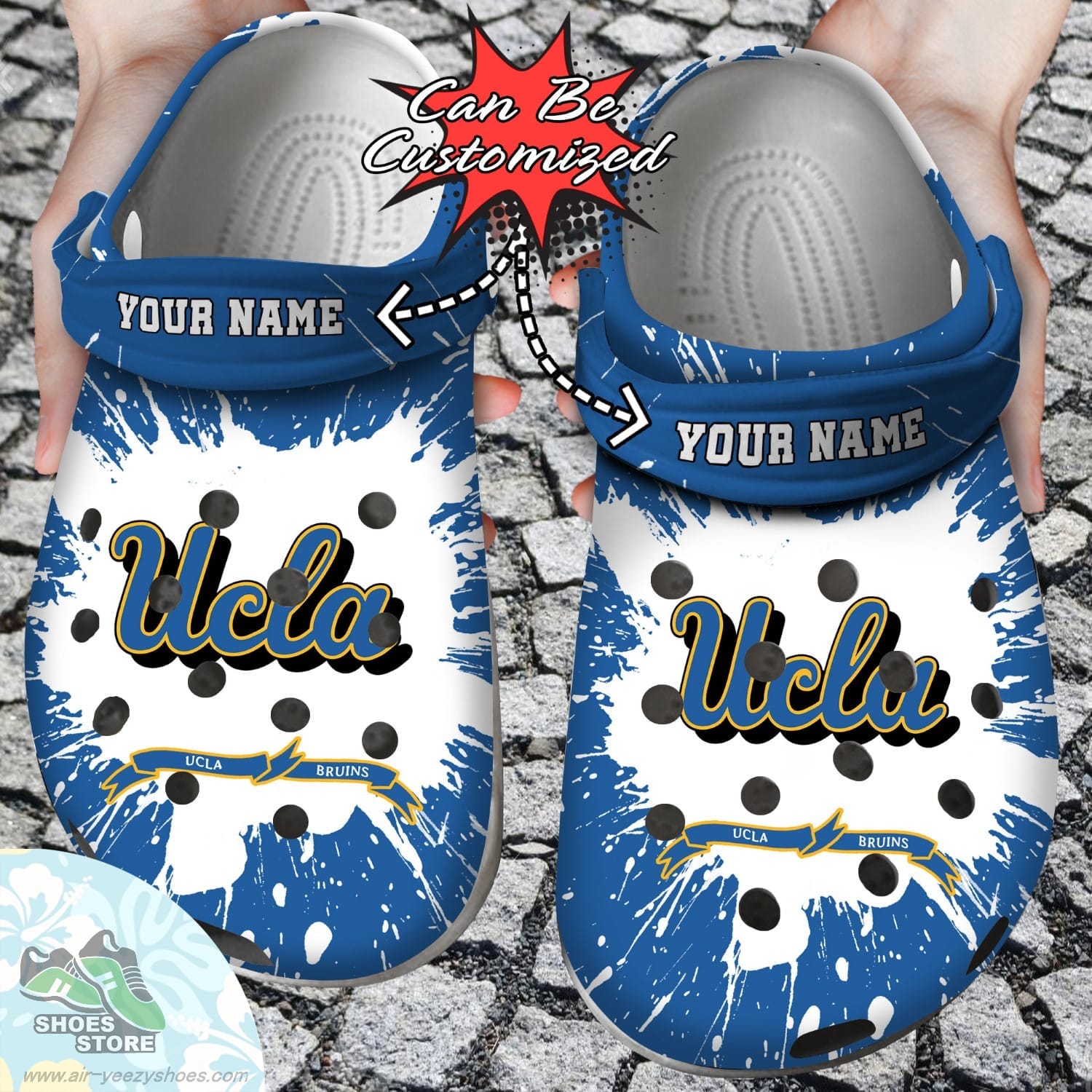 Personalized UCLA Bruins University Team Clog Shoes Sport Crocs Shoes