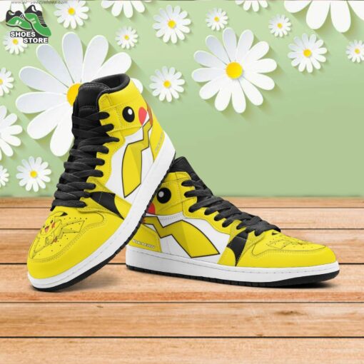 Pikachu Starter Pokemon Mid 1 Basketball Shoes, Gift for Anime Fan