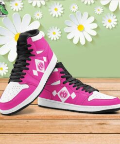 power rangers pink mid 1 basketball shoes gift for anime fan 4 gfjbez
