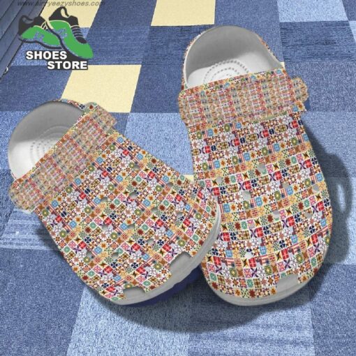 Quilting Funny Pattern Comfortable For Sewing Mom Crocs Shoes