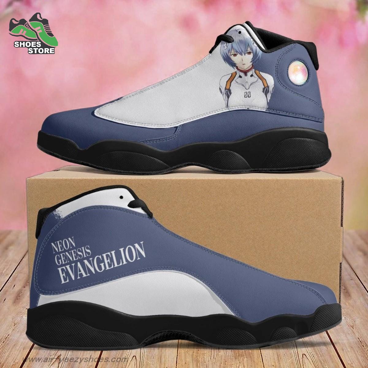 Rei Ayanami Jordan  Shoes Evangelion Gift
