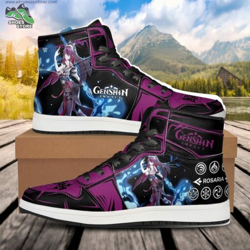Rosaria Skill JD Air Force Sneakers, Anime Shoes for Genshin Impact Fans