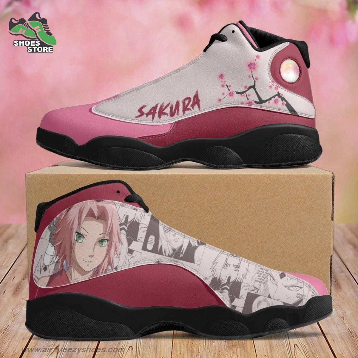 Sakura Haruno Jordan  Shoes Naruto Gift