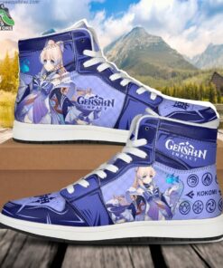 Sangonomiya Kokomi JD Air Force Sneakers, Anime Shoes for Genshin Impact Fans