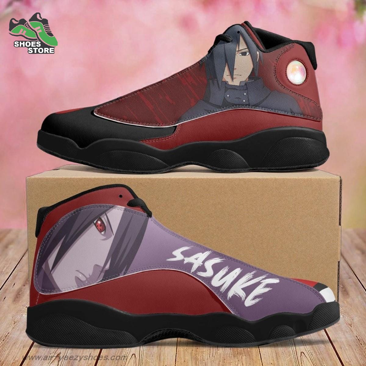 Sasuke Uchiha Jordan  Shoes Naruto Gift
