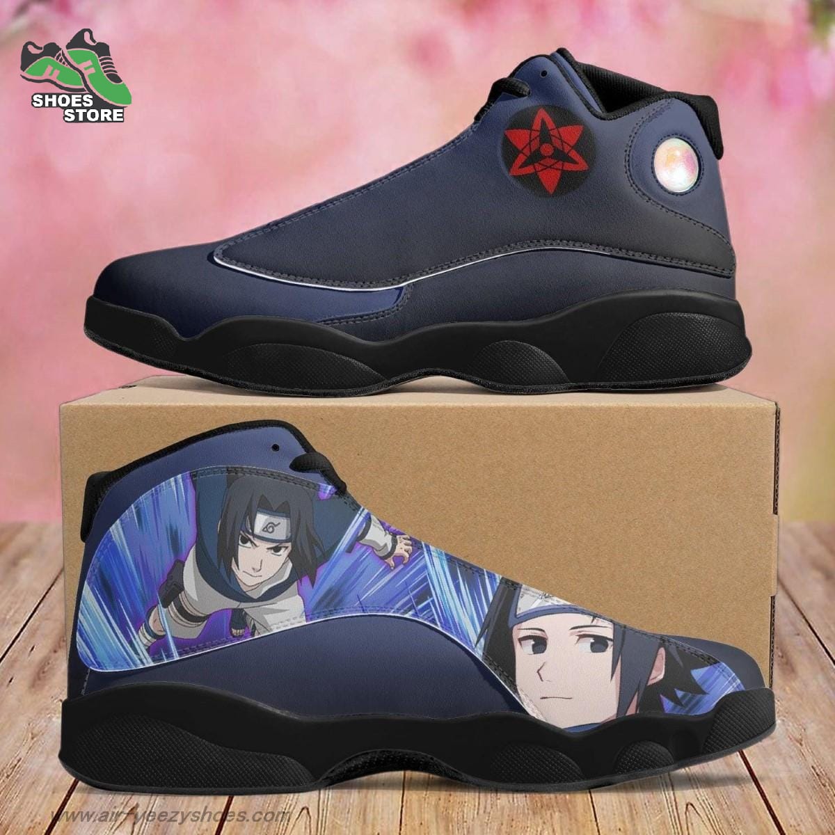 Sasuke Uchiha Jordan  Shoes Naruto Gift for Fan