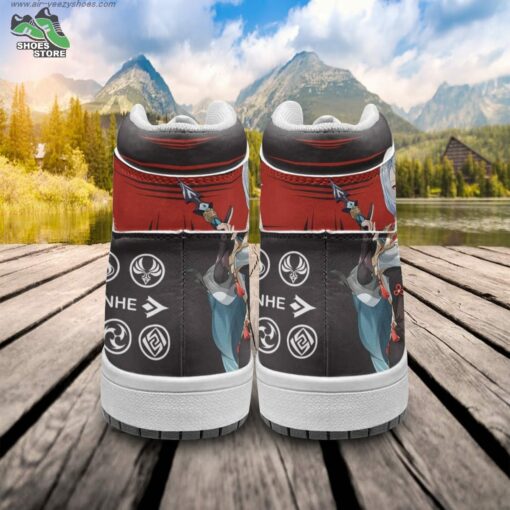 Shenhe JD Air Force Sneakers, Anime Shoes for Genshin Impact Fans