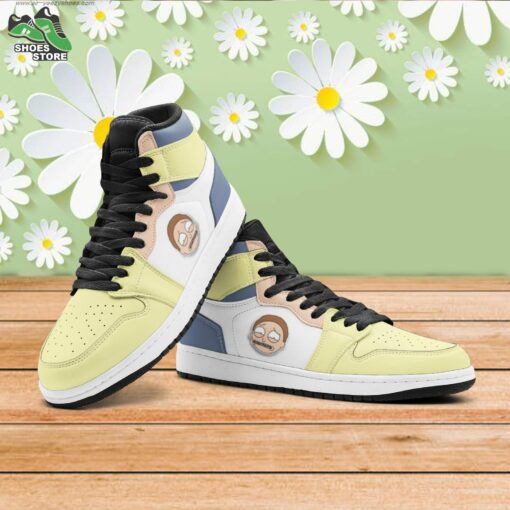 Sick Morty Rick and Morty Mid 1 Basketball Shoes, Gift for Anime Fan