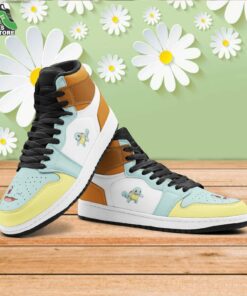 Squirtle Pokemon Mid 1 Basketball Shoes, Gift for Anime Fan