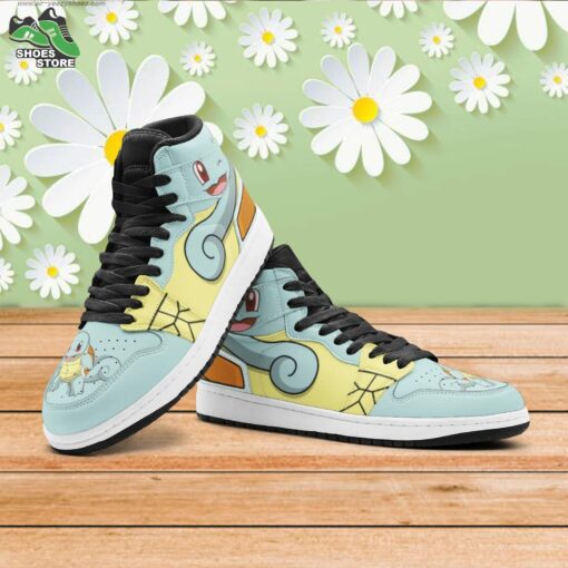 Squirtle Starter Pokemon Mid 1 Basketball Shoes, Gift for Anime Fan