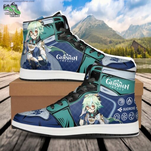 Sucrose JD Air Force Sneakers, Anime Shoes for Genshin Impact Fans