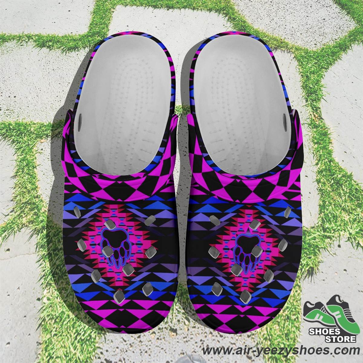Sunset Bearpaw Blanket Pink Muddies Unisex Crocs Shoes