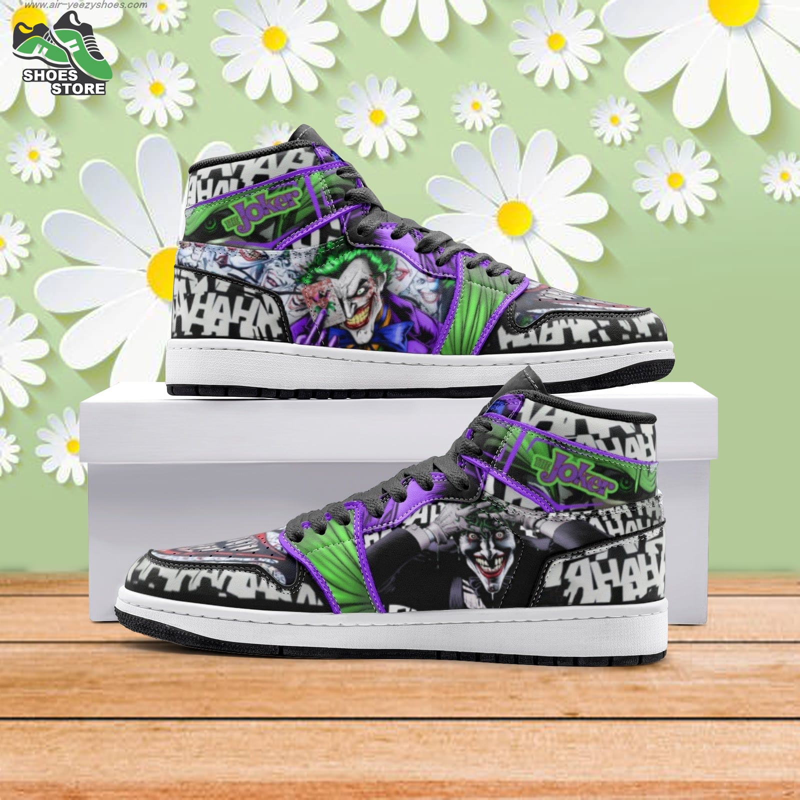 The Joker Mid  Basketball Shoes Gift for Anime Fan