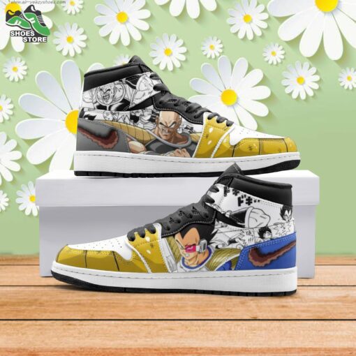 Vegeta and Nappa Dragon Ball Z Mid 1 Basketball Shoes, Gift for Anime Fan