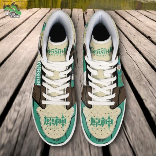 Venti JD Air Force Sneakers, Anime Shoes for Genshin Impact Fans