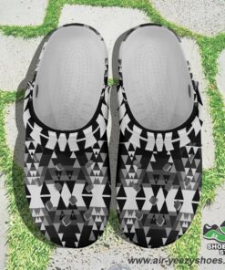 writing on stone black and white muddies unisex crocs shoes 1 ggpabl