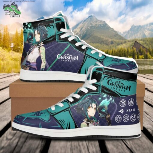 Xiao JD Air Force Sneakers, Anime Shoes for Genshin Impact Fans