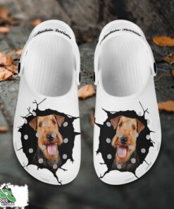 airedale terrier custom name crocs shoes love dog crocs 2 afeig5
