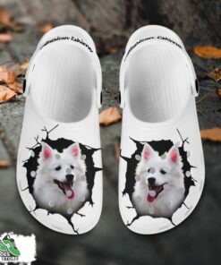 american eskimo custom name crocs shoes love dog crocs 2 n54k48