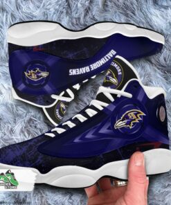 baltimore ravens air jordan sneakers 13 nfl custom sport shoes 3 it3itq