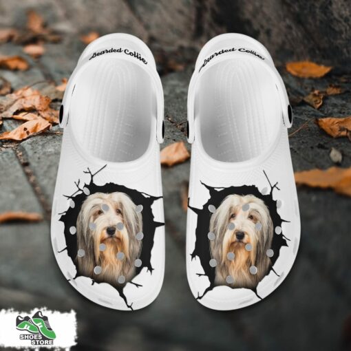 Bearded Collie Custom Name Crocs Shoes, Love Dog Crocs