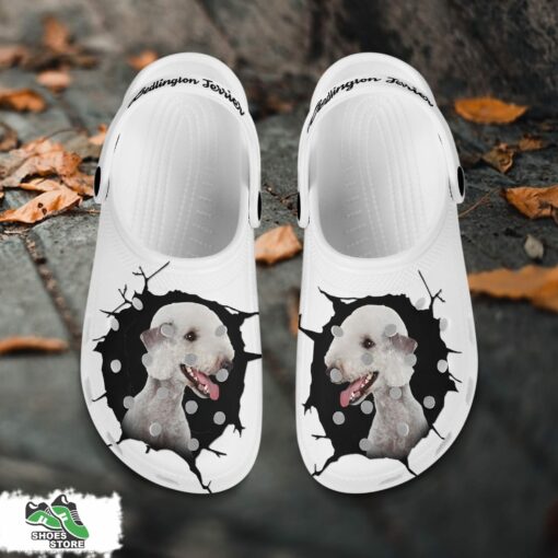 Bedlington Terrier Custom Name Crocs Shoes, Love Dog Crocs