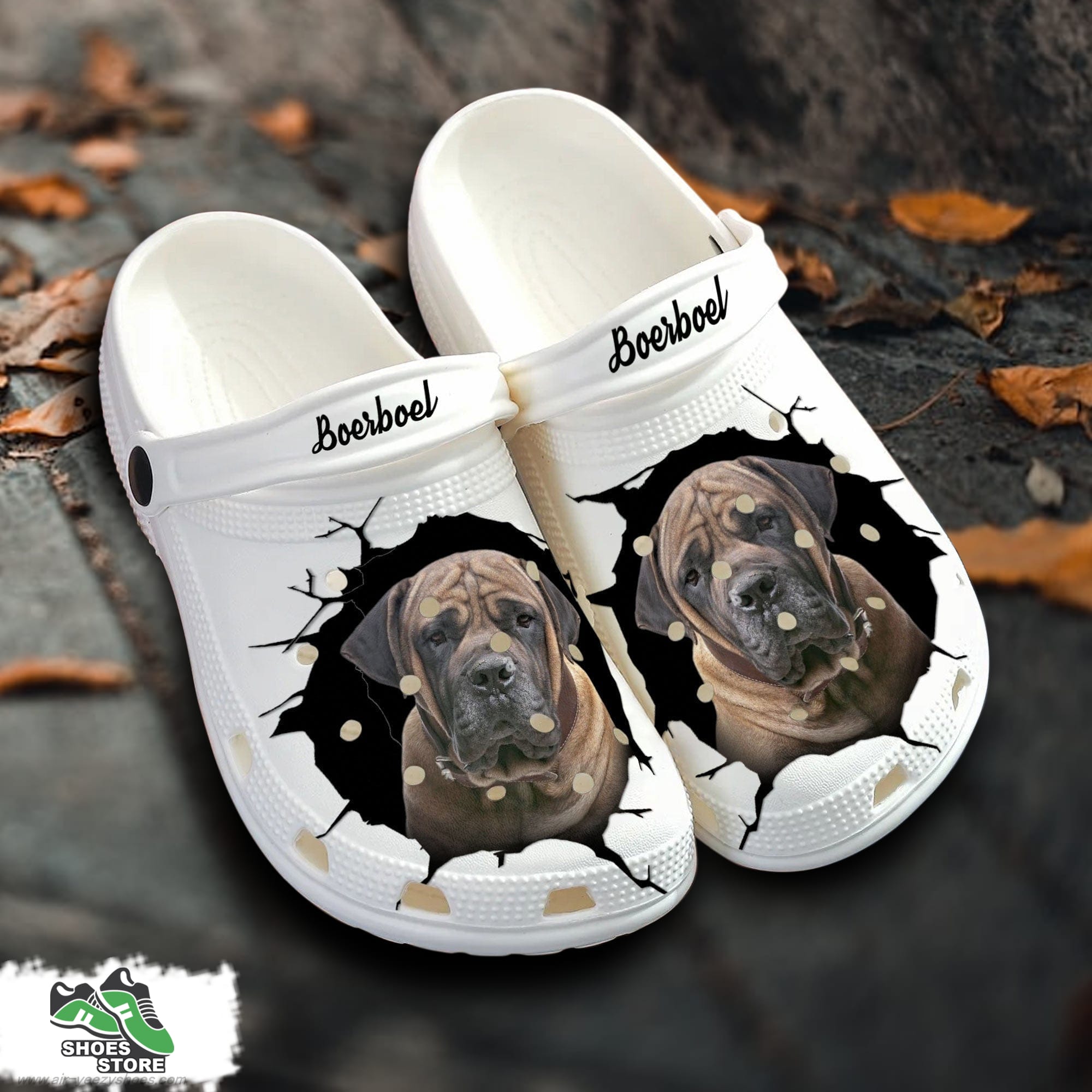 Boerboel Custom Name Crocs Shoes Love Dog Crocs