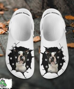 boston terrier custom name crocs shoes love dog crocs 2 blh29b