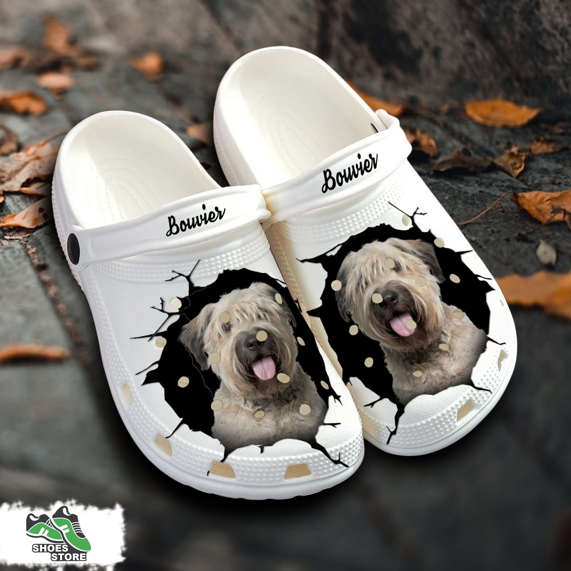 Bouvier Custom Name Crocs Shoes Love Dog Crocs