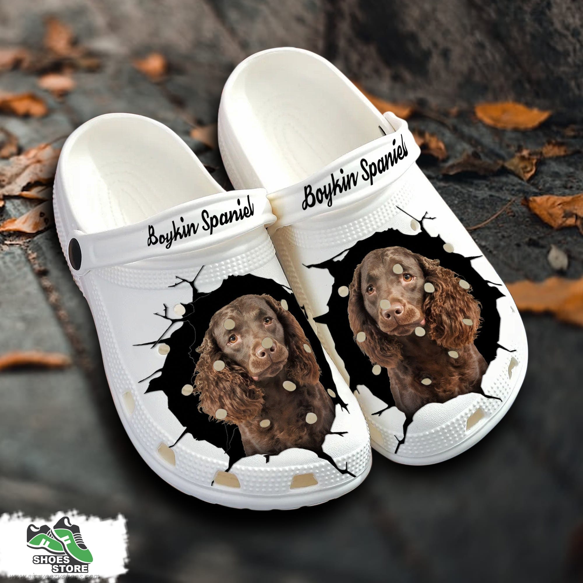 Boykin Spaniel Custom Name Crocs Shoes Love Dog Crocs