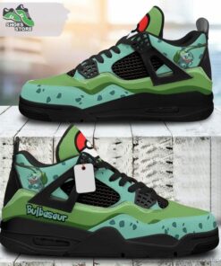 bulbasaur jordan 4 sneakers gift shoes for anime fan 203 uxnxh0