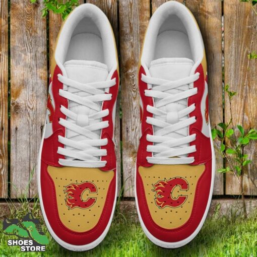 Calgary Flames Sneaker Low Footwear, NHL Gift for Fan