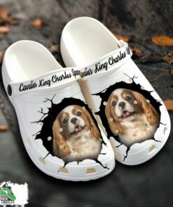 cavalier king charles spaniel custom name crocs shoes love dog crocs 1 cmihgd