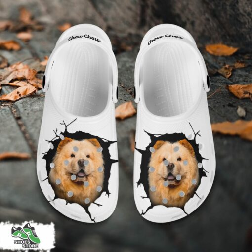 Chow Chow Custom Name Crocs Shoes, Love Dog Crocs